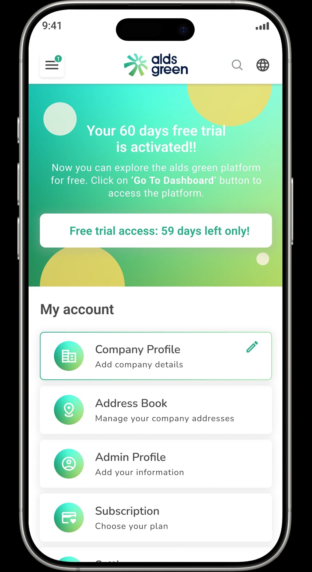 Activate your free trial